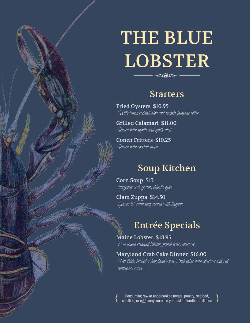 Custom Background Lobster