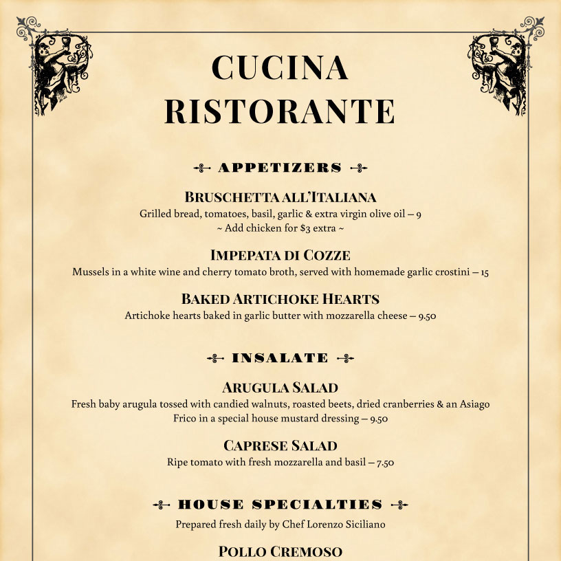 iMenuPro · Restaurant Menu Templates, menu software iMenuPro · Restaurant Menu Templates, menu software