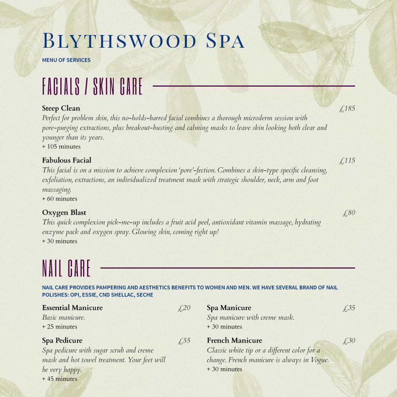 Spa Services