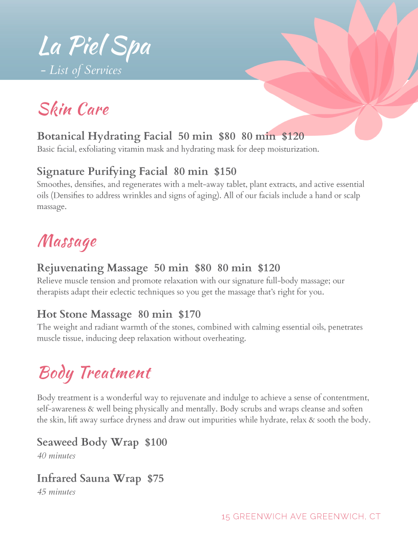 Spa Services